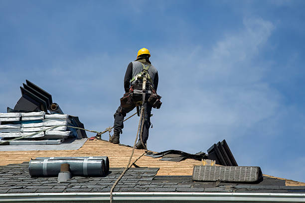 Professional Roofing technician working in Rigby, ID